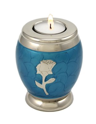 Candle Keepsake Urn: Blue