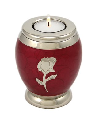 Candle Keepsake Urn: Red